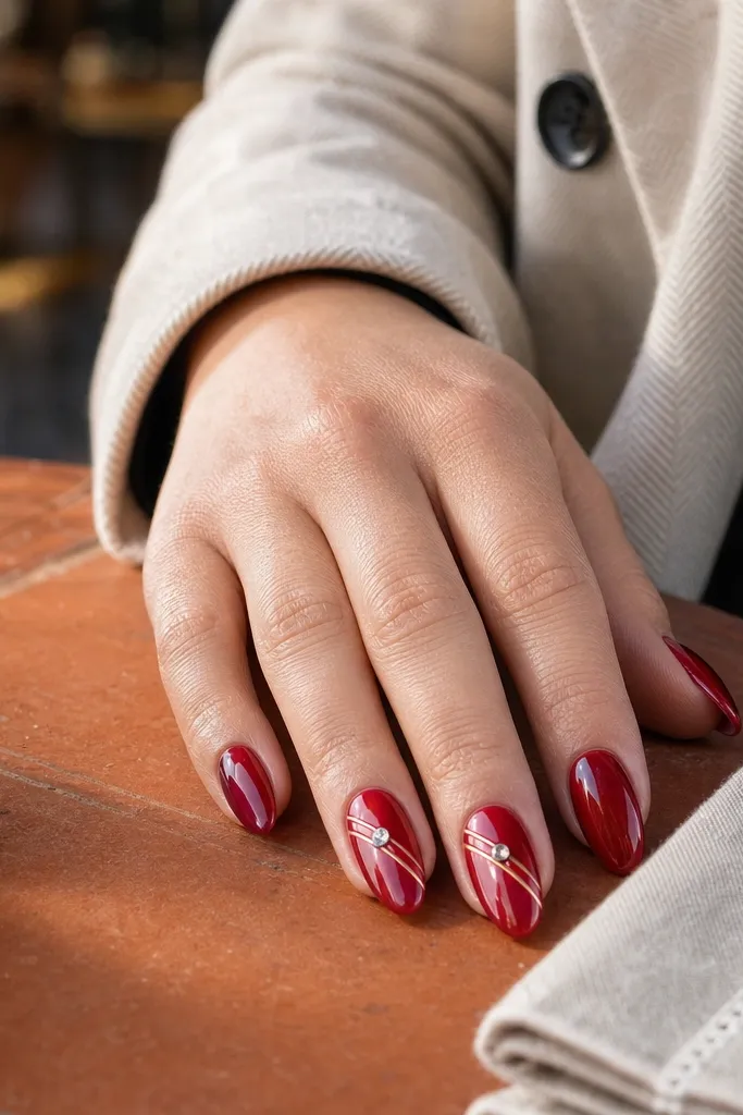 Red almond nails designs for instant inspo